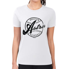 Houston Astros G-III 4Her by Carl Banks Women's Super-Slim Fit Lightweight Distressed Baseball Team T-Shirt | MLB Sale