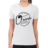 Baltimore Orioles G-III 4Her by Carl Banks Women's Super-Slim Fit Lightweight Distressed Baseball Team T-Shirt | MLB New