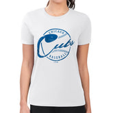 Chicago Cubs G-III 4Her by Carl Banks Women's Super-Slim Fit Lightweight Distressed Baseball Team T-Shirt | MLB Shop