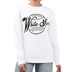 Chicago White Sox G-III 4Her by Carl Banks Women's Distressed Baseball Team Fleece Pullover Sweatshirt | MLB Near me