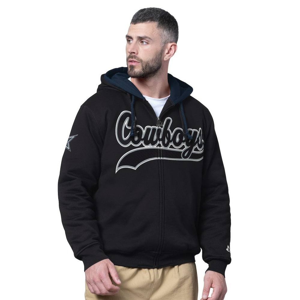 Dallas Cowboys Starter Big Shot Full-Zip Double Hoodie