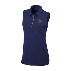 Milwaukee Brewers Columbia Women's Tend The Ball Sleeveless Polo | MLB Discount