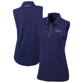 Seattle Mariners Columbia Women's Tend The Ball Sleeveless Polo | MLB Outlet