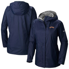 Houston Astros Columbia Women's Arcadia II Omni-Tech Full-Zip Hoodie Rain Jacket | MLB US
