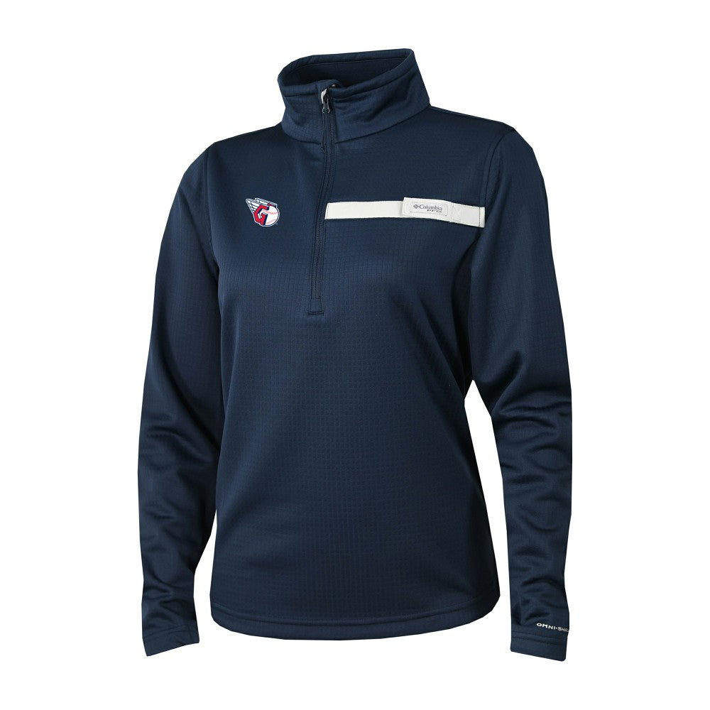 Cleveland Guardians Columbia Women's Skiff Guide Fleece Half-Zip Pullover Jacket | MLB For sale