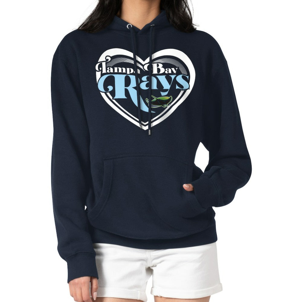 Tampa Bay Rays G-III 4Her by Carl Banks Women's Double Heart Fleece Pullover Hoodie | MLB US