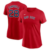 Kristian Campbell Boston Red Sox Nike Women's Cooperstown Collection Fuse Name & Number T-Shirt | MLB For sale