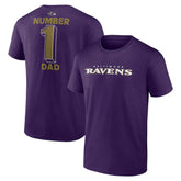 Baltimore Ravens #1 Dad Jersey T-Shirt