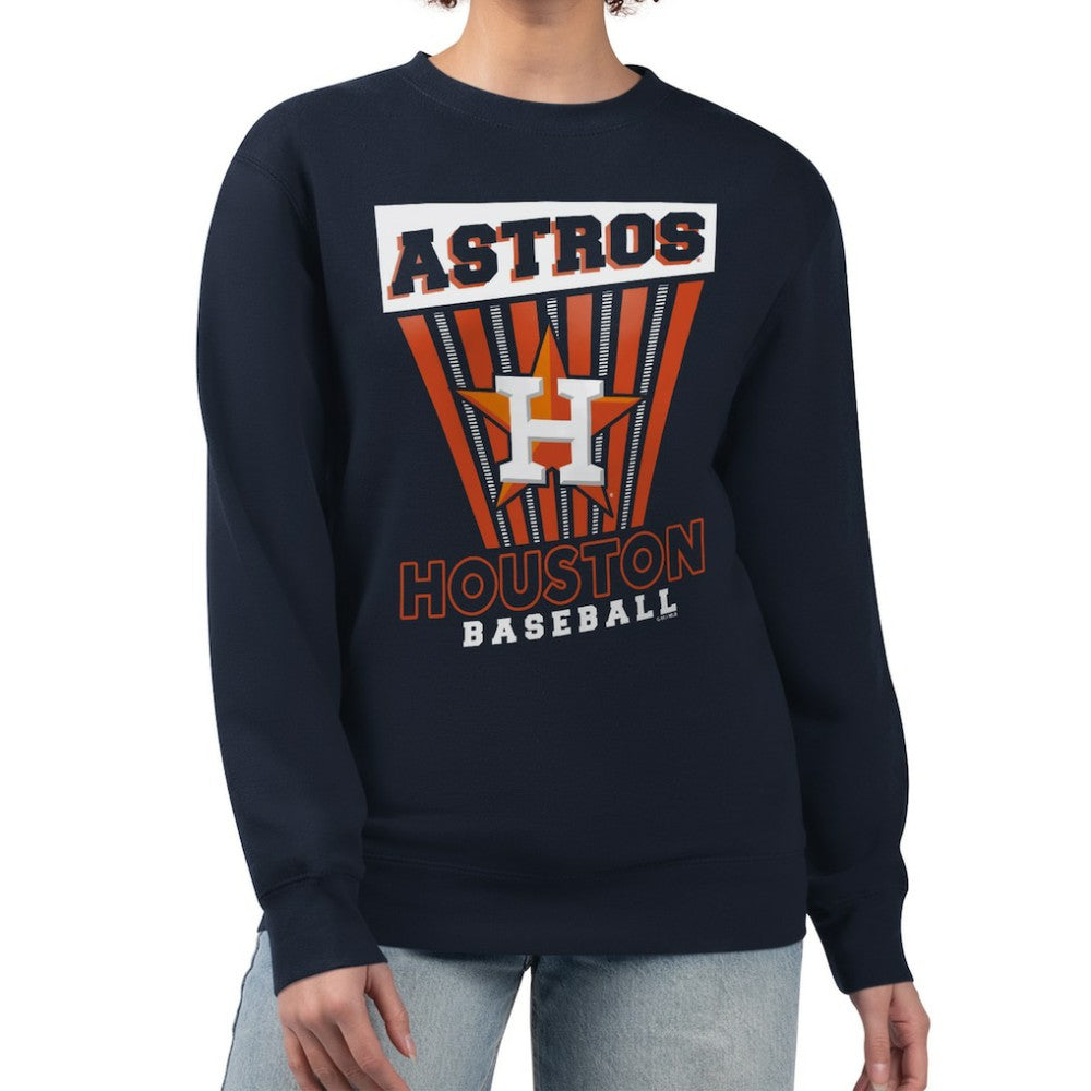 Houston Astros Starter Women's Poster Print Pullover Sweatshirt | MLB Outlet