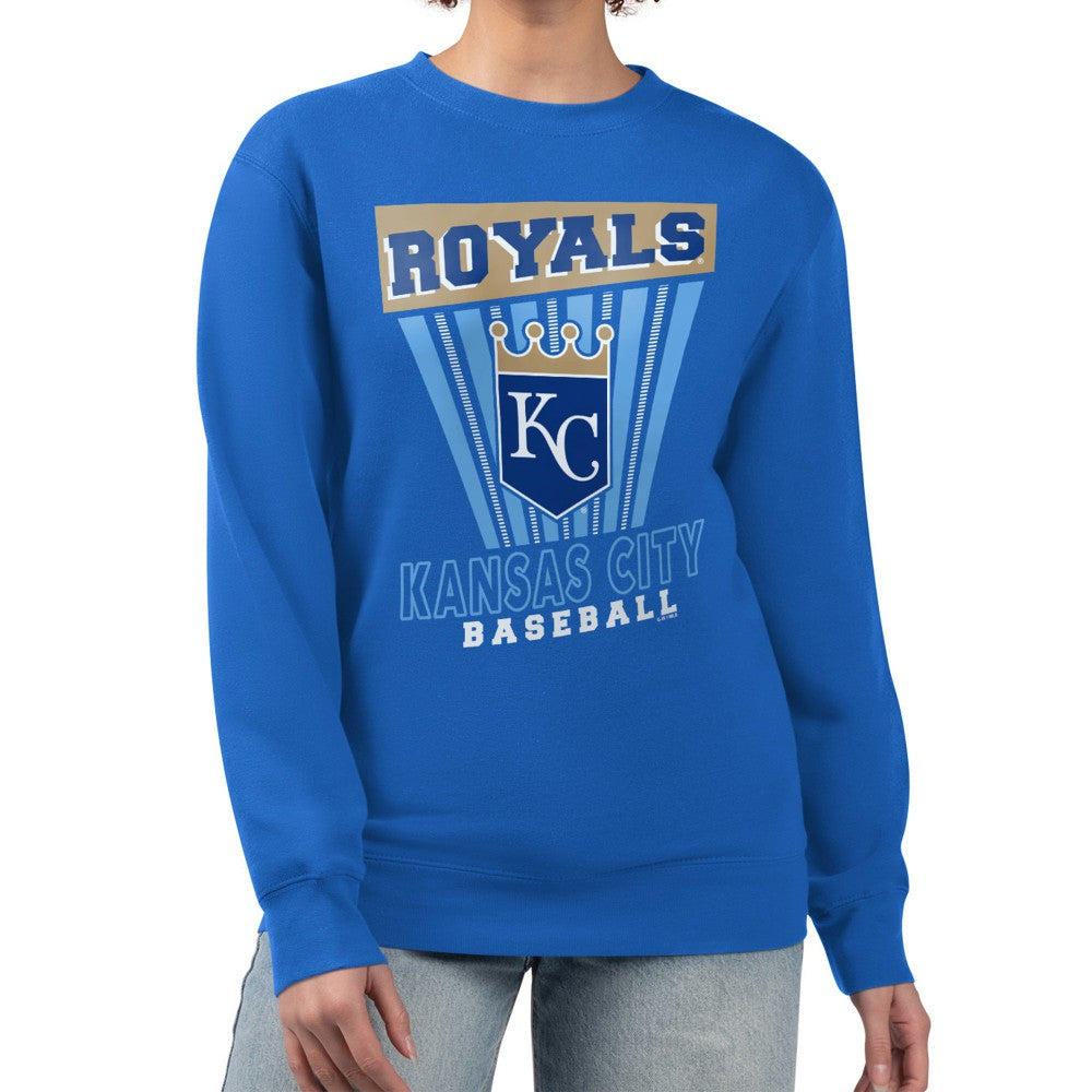 Kansas City Royals Starter Women's Poster Print Pullover Sweatshirt | MLB For sale