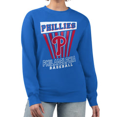 Philadelphia Phillies Starter Women's Poster Print Pullover Sweatshirt | MLB Sale