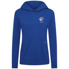Toronto Blue Jays Levelwear Women's Cooperstown Collection Relay Core Logo Pullover Hoodie | MLB Shop