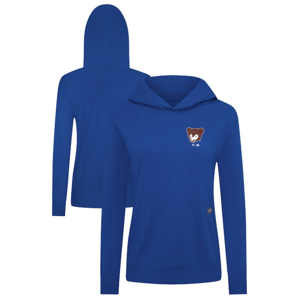 Chicago Cubs Levelwear Women's Cooperstown Collection Relay Core Logo Pullover Hoodie | MLB Outlet