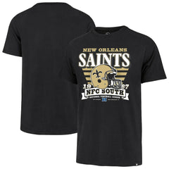 New Orleans Saints 47 brand '47 Stripe Splash Franklin Throwback T-Shirt