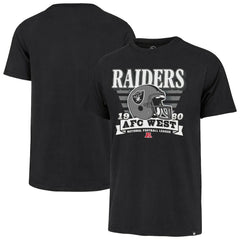 Las Vegas Raiders 47 brand '47 Stripe Splash Franklin Throwback T-Shirt