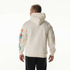 Miami Dolphins The Wild Collective Unisex Stacked Graphic Sleeve Fleece Hoodie