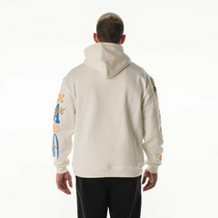 Los Angeles Chargers The Wild Collective Unisex Stacked Graphic Sleeve Fleece Hoodie