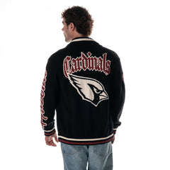 Arizona Cardinals The Wild Collective Unisex Jacquard Full-Zip Sweater