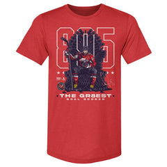 Alexander Ovechkin Washington Capitals 500 Level NHL All-Time Leading Goal Scorer Tri-Blend Throne T-Shirt Outlet