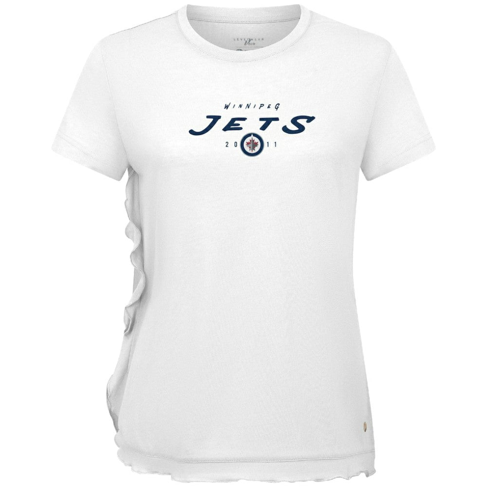 Winnipeg Jets Levelwear Women's Airflow Scratched T-Shirt Outlet