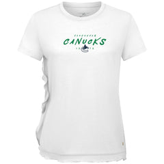 Vancouver Canucks Levelwear Women's Airflow Scratched T-Shirt On Sale