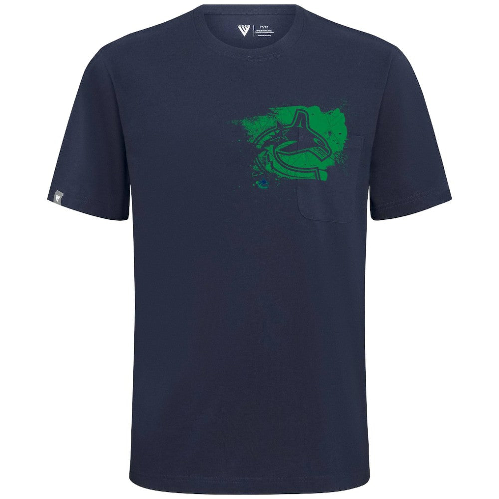 Vancouver Canucks Levelwear Focal Blasted T-Shirt On Sale