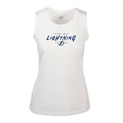 Tampa Bay Lightning Levelwear Women's Macy Scratched Tank Top Discount