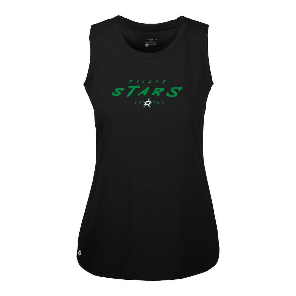 Dallas Stars Levelwear Women's Macy Scratched Tank Top Discount