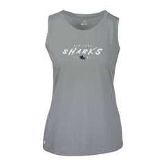 San Jose Sharks Levelwear Women's Macy Scratched Tank Top On Sale