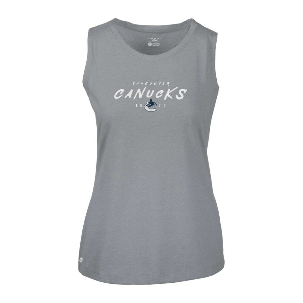 Vancouver Canucks Levelwear Women's Macy Scratched Tank Top Discount