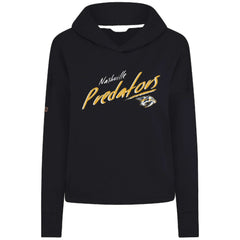 Nashville Predators Levelwear Women's Sweet Sizzle Tri-Blend Cropped Pullover Hoodie Sale