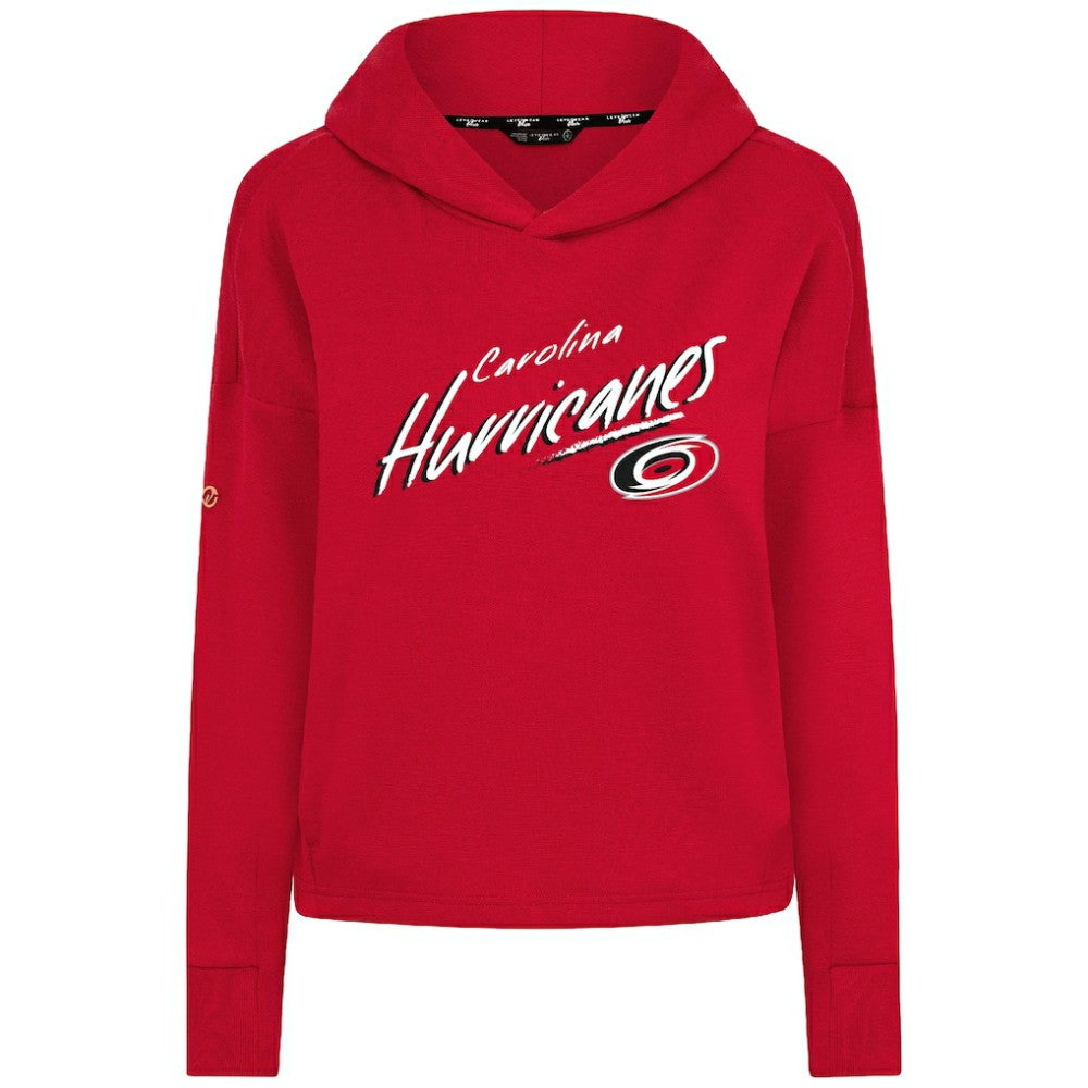 Carolina Hurricanes Levelwear Women's Sweet Sizzle Tri-Blend Cropped Pullover Hoodie Sale