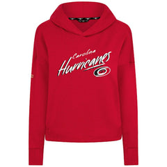 Carolina Hurricanes Levelwear Women's Sweet Sizzle Tri-Blend Cropped Pullover Hoodie Sale