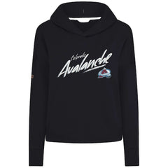 Colorado Avalanche Levelwear Women's Sweet Sizzle Tri-Blend Cropped Pullover Hoodie Online