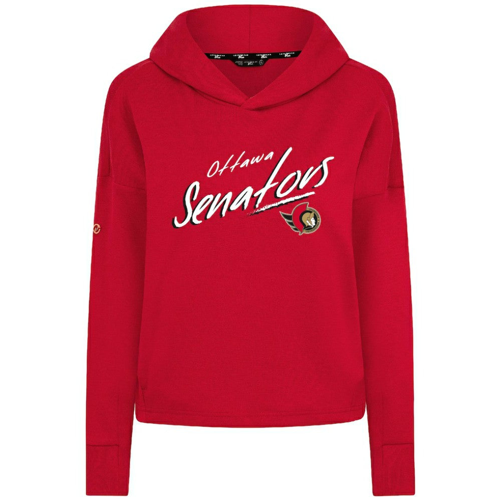 Ottawa Senators Levelwear Women's Sweet Sizzle Tri-Blend Cropped Pullover Hoodie Discount