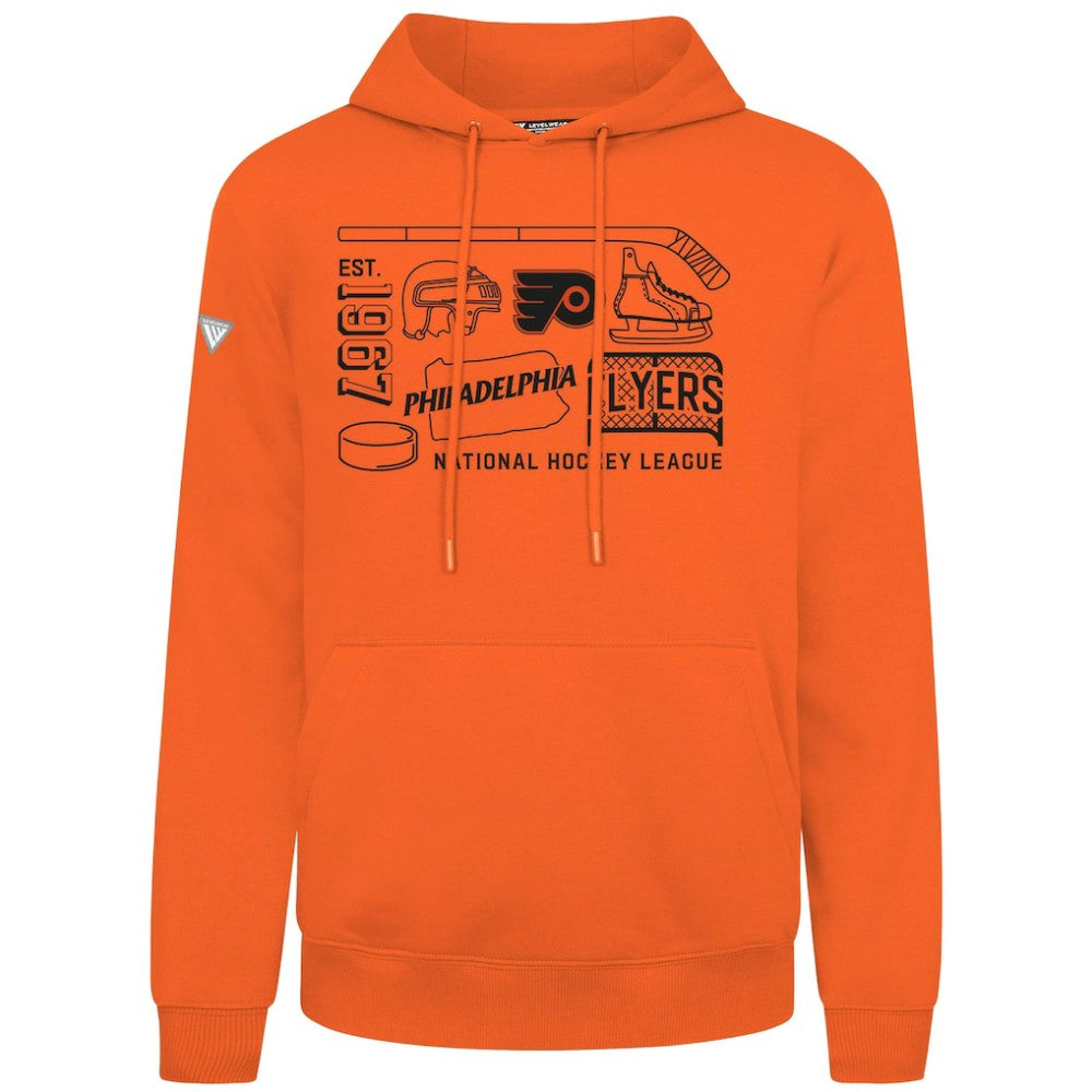 Philadelphia Flyers Levelwear Podium Campaign Pullover Hoodie For Sale