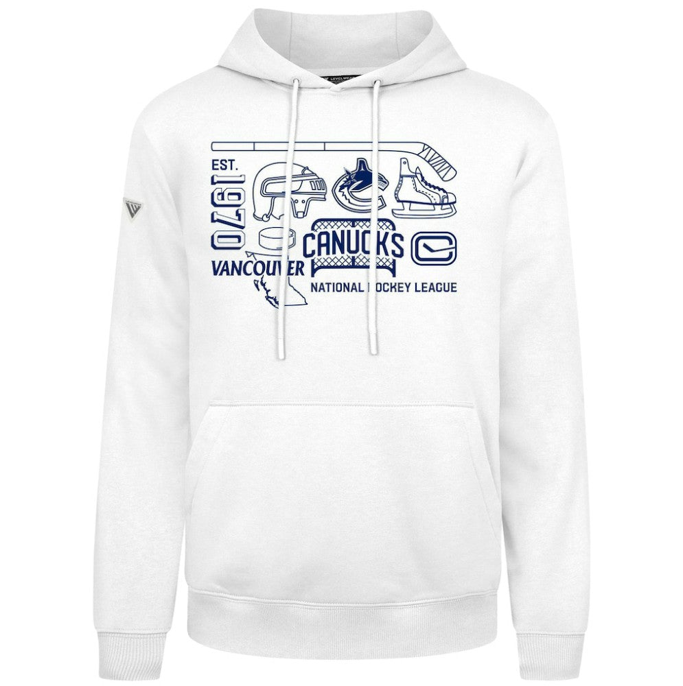 Vancouver Canucks Levelwear Podium Campaign Pullover Hoodie Outlet