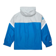 Detroit Lions Mitchell & Ness Tie Breaker Vintage Logo Lightweight Anorak Half-Zip Windbreaker