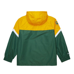Green Bay Packers Mitchell & Ness Tie Breaker Vintage Logo Lightweight Anorak Half-Zip Windbreaker