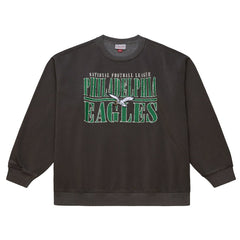 Philadelphia Eagles Mitchell & Ness Downtown Crew Vintage Logo Sweatshirt