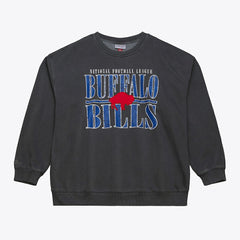 Buffalo Bills Mitchell & Ness Downtown Crew Vintage Logo Sweatshirt