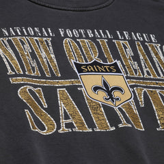 New Orleans Saints Mitchell & Ness Downtown Crew Vintage Logo Sweatshirt