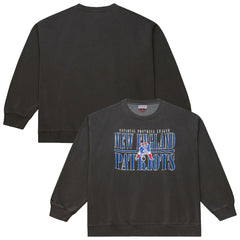 New England Patriots Mitchell & Ness Downtown Crew Vintage Logo Sweatshirt