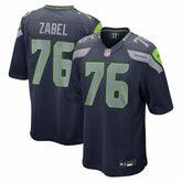 Seattle Seahawks Nike Grey Zabel 2025 NFL Draft First Round Pick Game Jersey