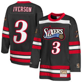 Allen Iverson Philadelphia 76ers Youth Maxxed Out 2.0 Fashion Hockey Jersey On Sale