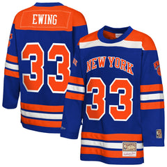 Patrick Ewing New York Knicks Youth Maxxed Out 2.0 Fashion Hockey Jersey For Sale