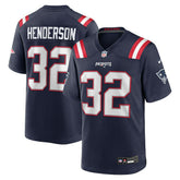 New England Patriots Nike TreVeyon Henderson 2025 NFL Draft Game Jersey