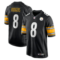Aaron Rodgers Pittsburgh Steelers Game Jersey - Black