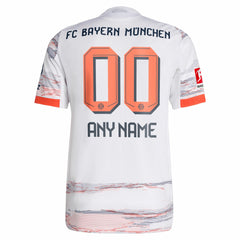 Bayern Munich 2025/26 Away Custom Jersey White - Adidas