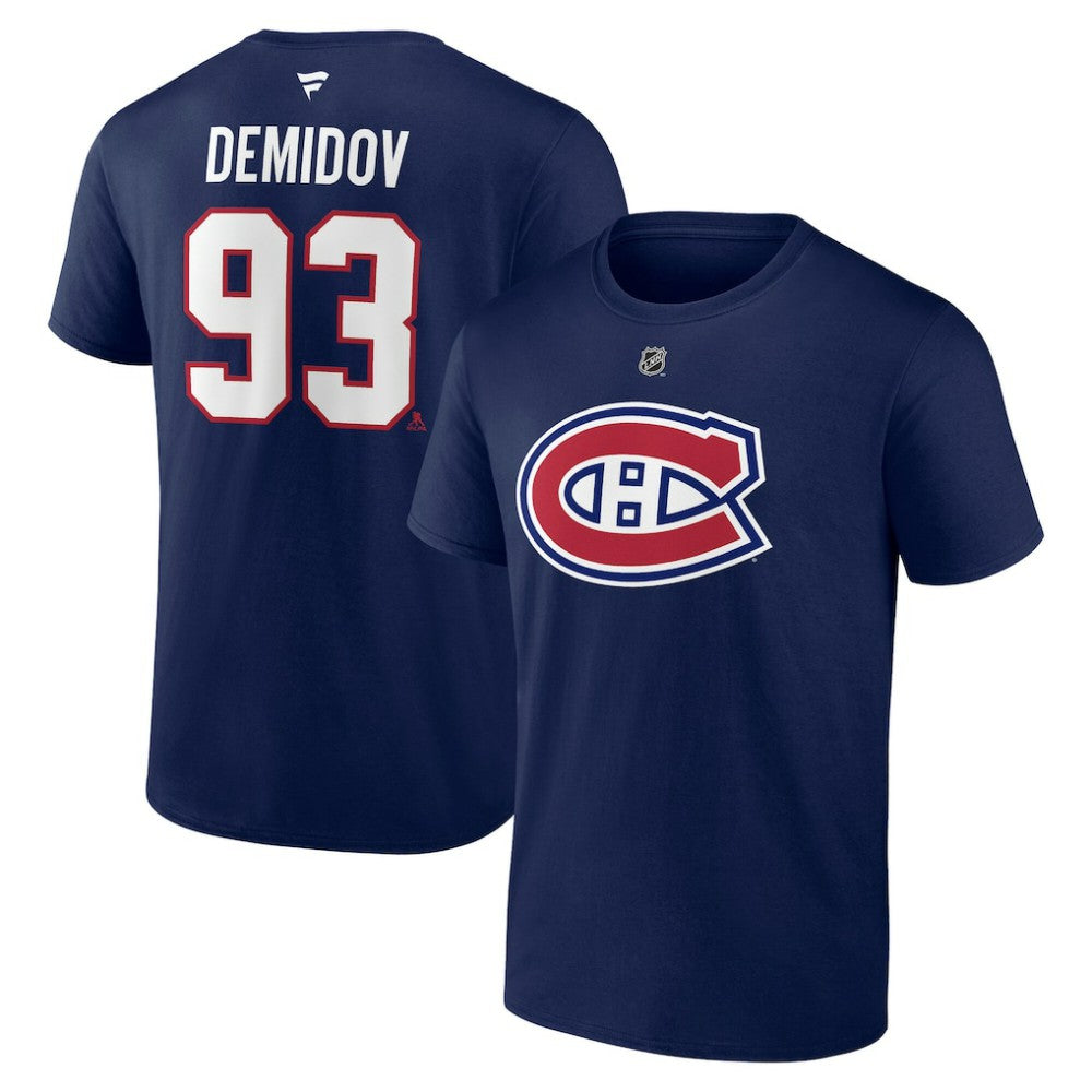 Ivan Demidov Montreal Canadiens Fanatics Authentic Stack Name & Number T-Shirt Sale